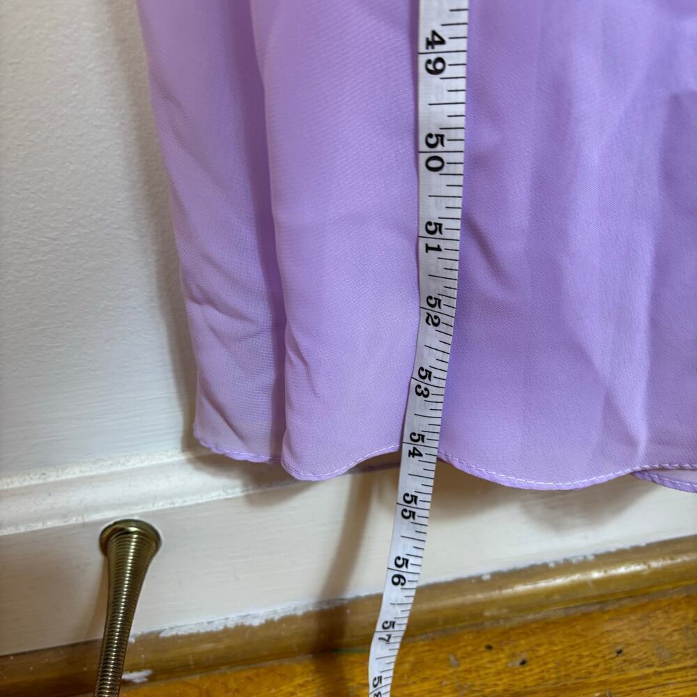 JJs A Line Princess Square Neck Mother of the Bride Dress sz 16 Lilac Beaded NWT - Picture 13 of 16
